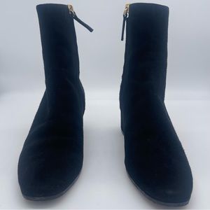M Gemi Black Suede Ankle Boots